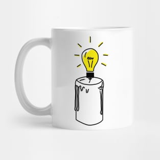 Candle light bulb Mug